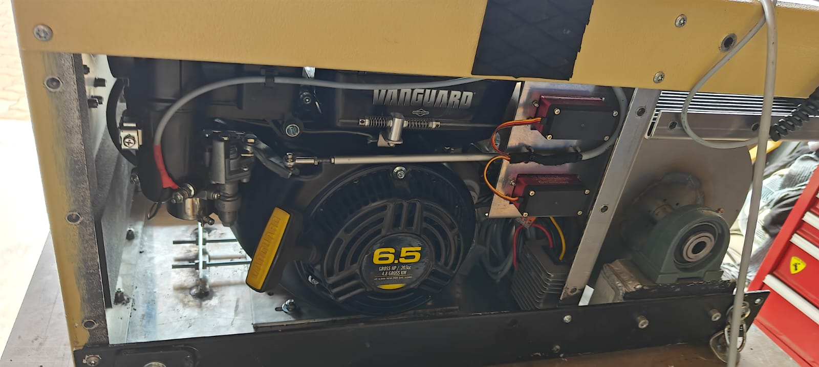 Winch with the motor we are using