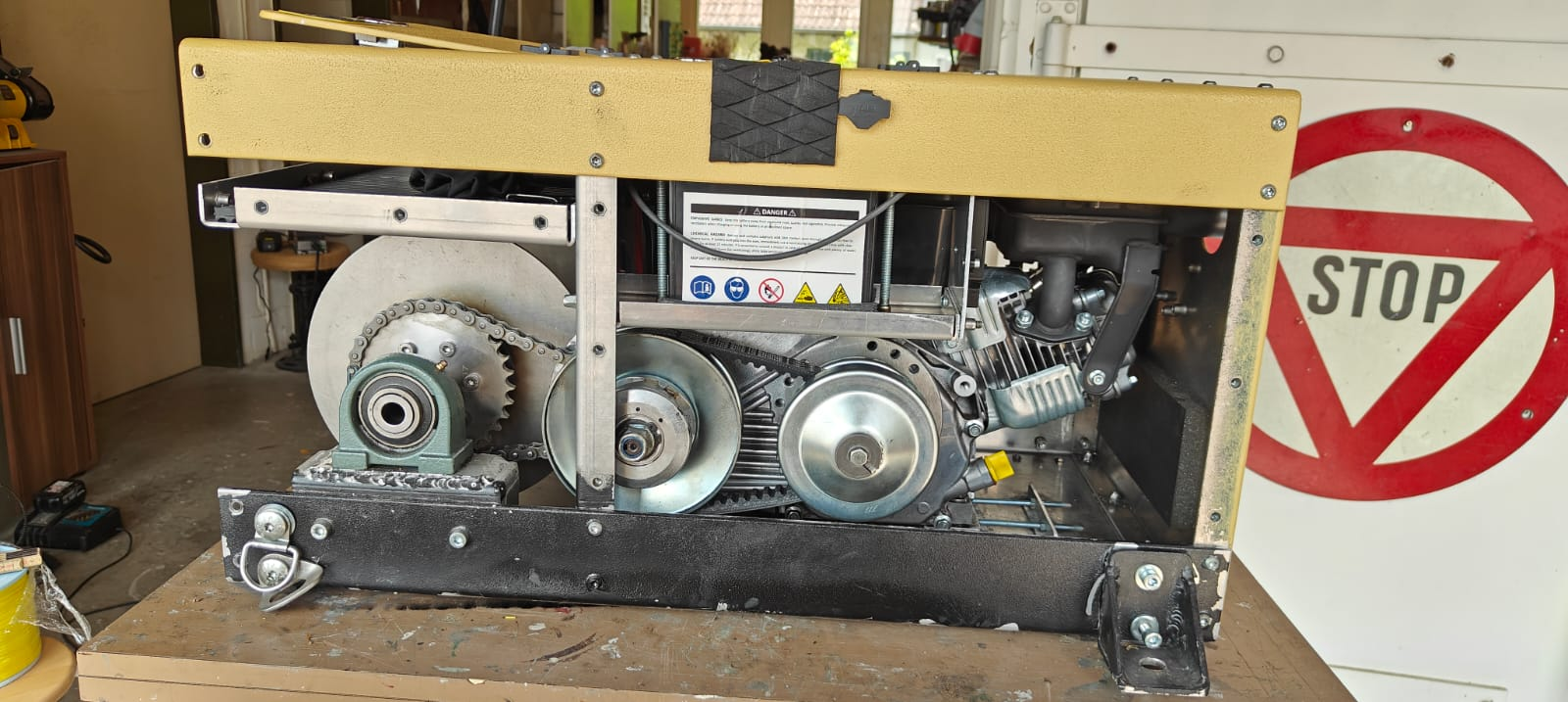 Winch from the right side